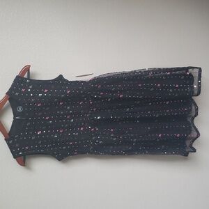 NWT Wonder Nation girls black sequence dress size XXL (18)